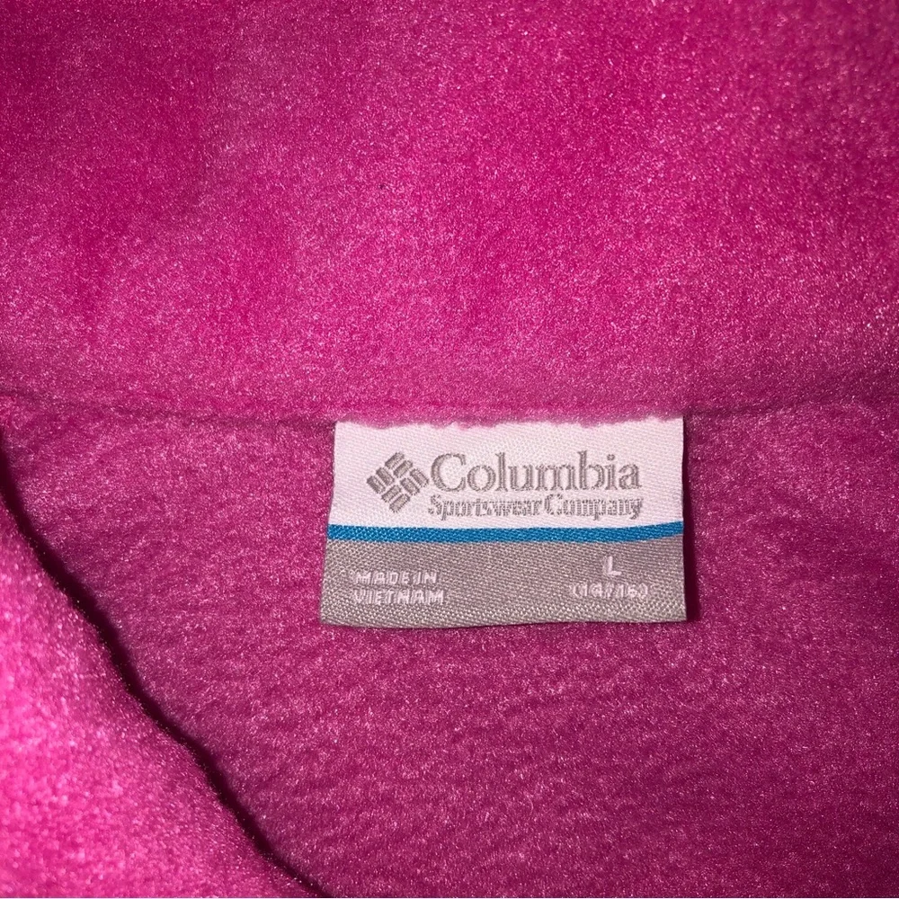 Columbia Hot Pink Full-Zip Fleece Jacket